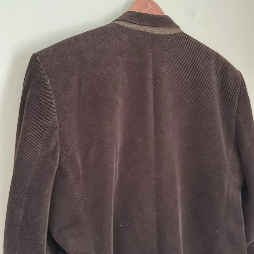 Vintage Banana Republic Corduroy Blazer 44S Brown Made in Turkey Ivy Preppy Y2K